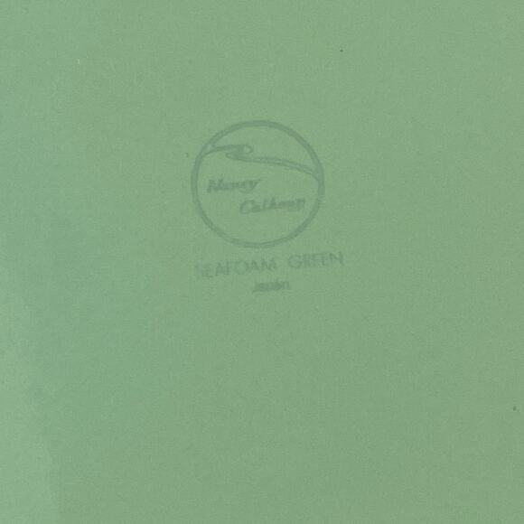 Nancy Calhoun Plate Seafoam Green Japan Stoneware Dessert Salad Replacement Vtg - Picture 3 of 4